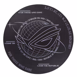 ASUS ROG Cosmic Mat, Tapis de fauteuil, Noir, Polyester, Caoutchouc, 1170 mm, 1170 mm, 2,49 kg
