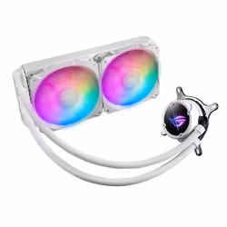 ASUS ROG STRIX LC II 240 ARGB, Refroidisseur de liquide tout-en-un, 12 cm, 80,95 cfm, 137,5 m³/h, Blanc