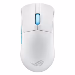 ASUS ROG Harpe Ace Aim Lab Edition, Ambidextre, Opto-mécanique, RF Wireless + Bluetooth + USB Type-C, 36000 DPI, Blanc