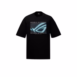 ASUS ROG Cosmic Wave, Tee-shirt, Adulte, Unisexe, Noir, L, Coton