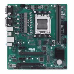 ASUS PRO A620M-C-CSM, AMD, Emplacement AM5, AMD Ryzen 5 7th gen, AMD Ryzen 7 7th Gen, AMD Ryzen 9 7th Gen, Emplacement AM5, D ...