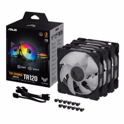 ASUS TUF GAMING TR120 ARGB 3IN1 Black Boitier PC Refroidisseur d'air 12 cm Noir - Vue supplémentaire 9