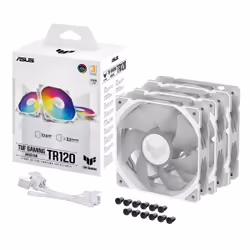 ASUS TUF GAMING TR120 ARGB 3IN1 White Boitier PC Refroidisseur d'air 12 cm Blanc - Vue supplémentaire 11