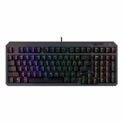 ASUS TUF Gaming K3 Gen II, Avec fil, USB, Contacteur de touche opto-mécanique, QWERTY, LED RGB, Noir