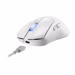 ASUS ROG Keris II Ace Wireless AimPoint White souris Droitier RF Wireless + Bluetooth + USB Type-A Optique 42000 DPI - Vue supplémentaire 7