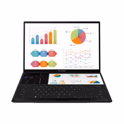 PC Portable Asus Zenbook Duo UX8406MA-QL032W 14" OLED Ecran tactile Intel Core Ultra 7 16 Go RAM 1 To SSD Gris