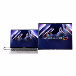 ASUS ZenScreen Fold OLED MQ17QH écran plat de PC 17.3" Quad HD Argent