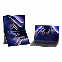 ASUS ZenScreen Fold OLED MQ17QH écran plat de PC 17.3" Quad HD Argent - Vue supplémentaire 4