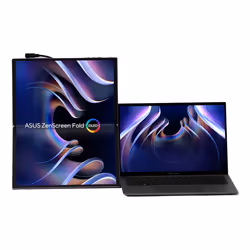 ASUS ZenScreen Fold OLED MQ17QH écran plat de PC 17.3" Quad HD Argent - Vue supplémentaire 5