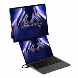 ASUS ZenScreen Fold OLED MQ17QH écran plat de PC 17.3" Quad HD Argent - Vue supplémentaire 7