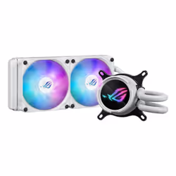 ASUS ROG Strix LC III 240 ARGB White Edition, Kit de refroidissement du liquide, 12 cm, 36 dB, 70,38 cfm, Blanc