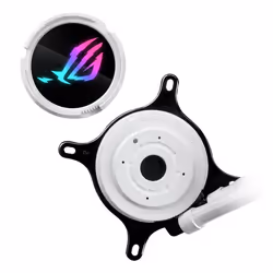 ASUS ROG Strix LC III 240 ARGB White Edition Processeur Kit de refroidissement du liquide 12 cm Blanc - Vue supplémentaire 4