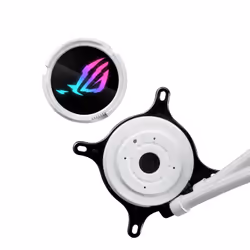 ASUS ROG Strix LC III 360 ARGB White Edition Processeur Kit de refroidissement du liquide 12 cm Blanc - Vue supplémentaire 8