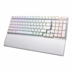 ASUS ROG Strix Scope II 96 Wireless clavier Jouer USB + RF Wireless + Bluetooth Blanc - Vue supplémentaire 3