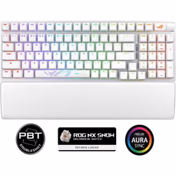 Clavier de jeu - ASUS - ROG STRIX SCOPE II 96 WIRELESS - Mécanique - Rétro-éclairé - Blanc