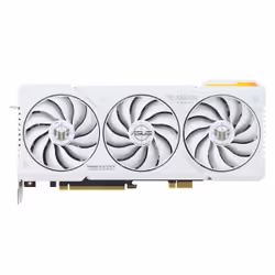 ASUS TUF Gaming TUF-RTX4070TIS-O16G-BTF-WHITE, GeForce RTX 4070 Ti SUPER, 16 Go, GDDR6X, 256 bit, 7680 x 4320 pixels, PCI Exp ...