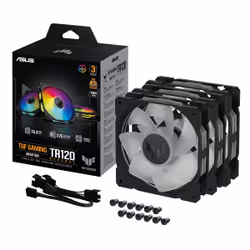 ASUS TUF Gaming TR120 ARGB Reverse Fan - Triple Pack Boitier PC Ventilateur 12 cm Noir - Vue supplémentaire 9