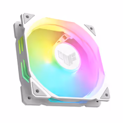 ASUS TUF GAMING TR120 ARGB REVERSE 3IN1 White, Refroidisseur d'air, 12 cm, 2000 tr/min, 29 dB, 76,3 cfm, Blanc