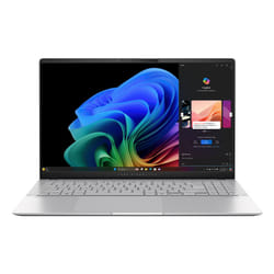 ASUS Vivobook S 15 S5507QA-MA051W Qualcomm Snapdragon X1P-42-100 Ordinateur portable 39,6 cm (15.6") 3K 16 Go LPDDR5x-SDRAM 1 To SSD Wi-Fi 7 (802.11be) Windows 11 Home Argent