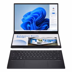 ASUS Zenbook Duo UX8406MA-DRPZ412W Intel Core Ultra 9 185H 2-en-1 14" Tactile 3K 32Go 1To SSD Gris
