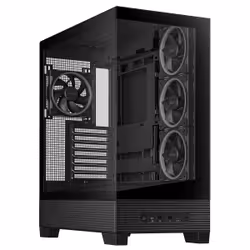 ASUS A31 Plus TG ARGB BLACK, Midi Tower, PC, Noir, ATX, micro ATX, Mini-ITX, Multi, 16,5 cm