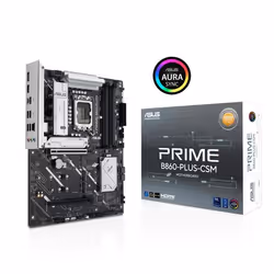 ASUS PRIME B860-PLUS-CSM, Intel, LGA 1851 (Socket V1), Intel Core Ultra (Series 2), DDR5-SDRAM, 256 Go, DIMM
