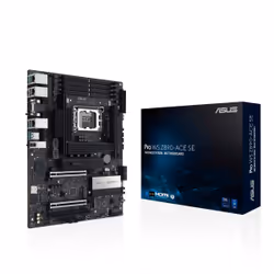 ASUS PRO WS Z890-ACE SE, Intel, LGA 1851 (Socket V1), Intel Core Ultra (Series 2), LGA 1851, DDR5-SDRAM, 256 Go