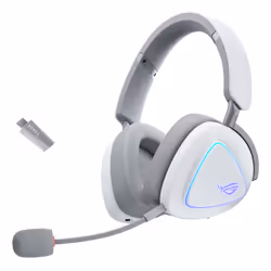 ASUS ROG Delta II, Avec fil &sans fil, 20 - 20000 Hz, Jouer, 318 g, Casque, Noir