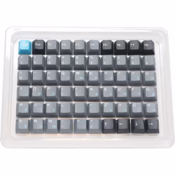 Ducky DCA133-USSKYCHPT2, Capuchon de clavier, Téréphtalate de polybutylène (pbt0, Noir, Gris