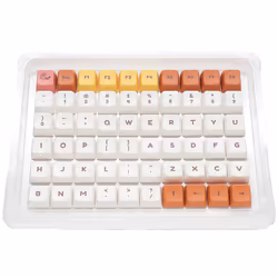 Ducky DCA132-USDAIMDPH1, Capuchon de clavier, Téréphtalate de polybutylène (pbt0, Orange, Blanc, Jaune