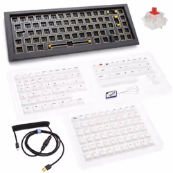 Ducky Outlaw 65, 65%, Avec fil, USB, Clavier mécanique, LED RGB, Noir