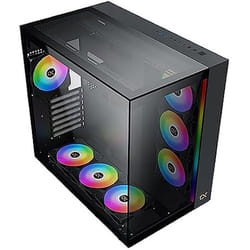 Boîtier PC moyen tour avec panneaux vitrés Xigmatek E-ATX Aqua Ultra RGB