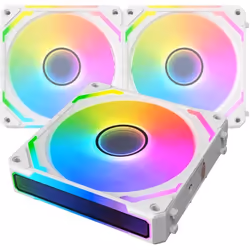 XIGMATEK - Starlink Ultra Arctic (Blanc) - Pack 3 Ventilateurs PC - 3x120mm ARGB - 800-2000 RPM -
