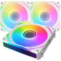 XIGMATEK - Starlink Ultra Arctic (Blanc) - Pack 3 Ventilateurs PC - 3x120mm ARGB - 800-2000 RPM -