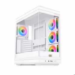 Boîtier PC - XIGMATEK - META Arctic - Moyen tour - E-ATX - Verre trempé - ARGB - Blanc
