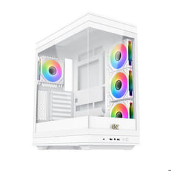 Boîtier PC - XIGMATEK - META Arctic - Moyen tour - E-ATX - Verre trempé - ARGB - Blanc