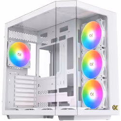 Boitier sans alimentation - XIGMATEK CUBI II Arctic - Cube - Format E-ATX - Blanc
