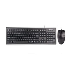 A4Tech KR-8520D clavier Souris incluse PS/2 QWERTY Anglais Noir