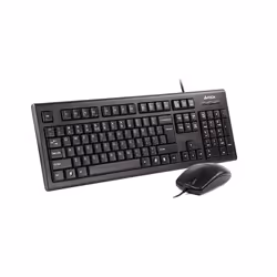 A4Tech KR-8520D clavier Souris incluse PS/2 QWERTY Anglais Noir