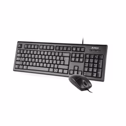 A4Tech KR-8520D clavier Souris incluse PS/2 QWERTY Anglais Noir