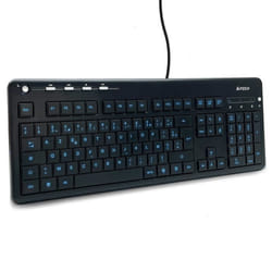 Clavier rétroéclairé multimédia touche lumineuse