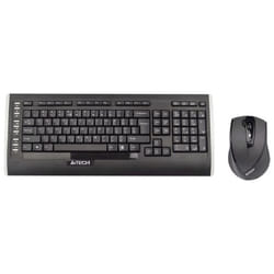 A4Tech 9300F clavier Souris incluse RF sans fil QWERTY Anglais Noir