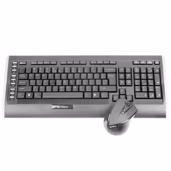 A4Tech 9300F clavier Souris incluse RF sans fil QWERTY Anglais Noir