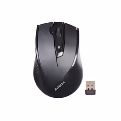 A4Tech G9-730FX, Droitier, Optique, RF sans fil, 2000 DPI, Noir