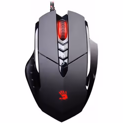 A4Tech V7MA, Optique, USB Type-A, 3200 DPI, Noir, Rouge
