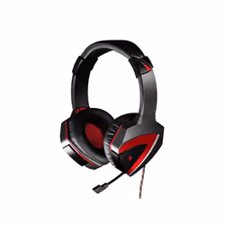 A4Tech Bloody G501, Avec fil, Jouer, 20 - 20000 Hz, 258 g, Casque, Noir, Rouge