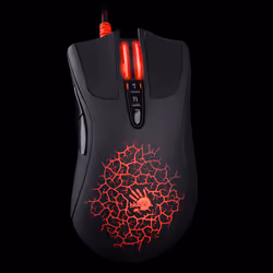 A4Tech A90, Droitier, Optique, USB Type-A, 4000 DPI, 6666 ips, Noir, Rouge
