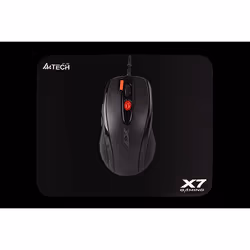 A4Tech X-7120, Ambidextre, USB Type-A, 2000 DPI, 3 ms, Noir