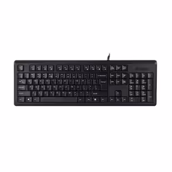 A4Tech KR-92, Taille réelle (100 %), USB, QWERTY, Noir