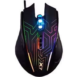 A4Tech X87, Ambidextre, Optique, USB Type-A, 2400 DPI, 1 ms, Noir
